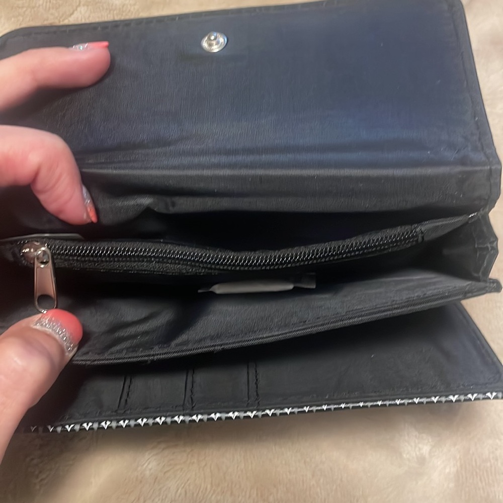 2 Wallets. Black NWOT - Pink Gently Used. - Picture 3 of 7